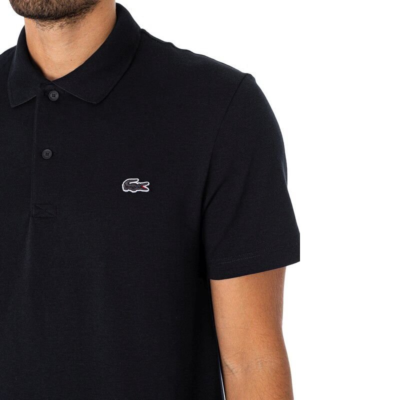 LACOSTE Polohemd - Herren Polo T-Shirt Baumwolle Schwarz DH5522 - 031 Regular - Fit - Brandstyle24
