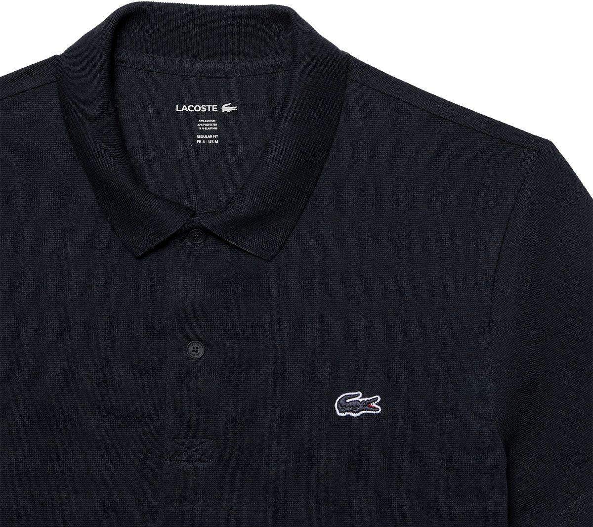 LACOSTE Polohemd - Herren Polo T-Shirt Baumwolle Schwarz DH5522 - 031 Regular - Fit - Brandstyle24