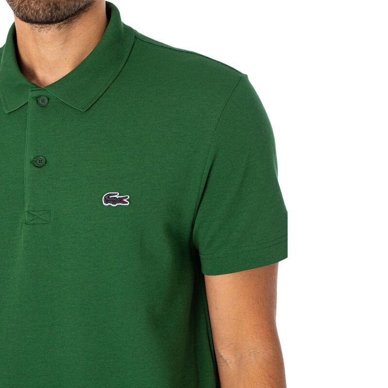 LACOSTE Polohemd - Herren Polo T-Shirt Baumwolle Grün DH5522 - 132 Regular - Fit - Brandstyle24