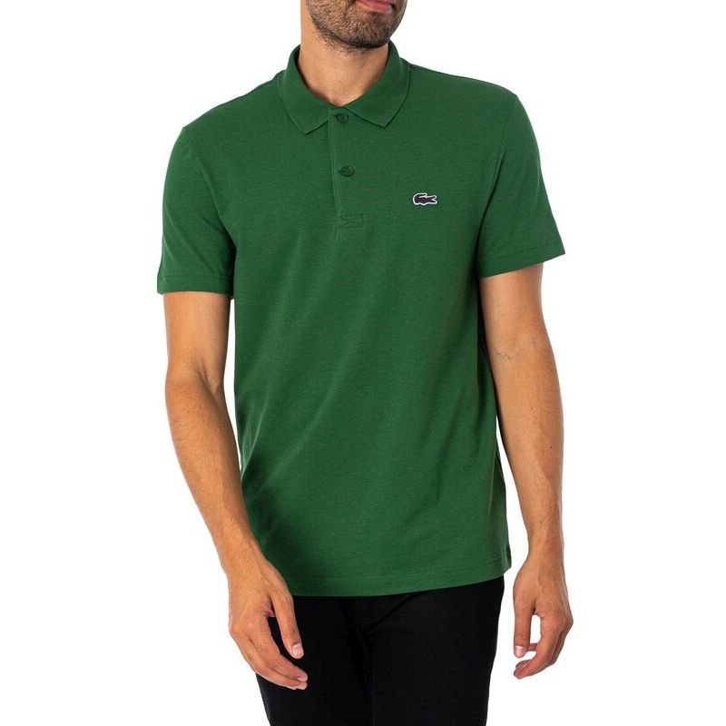 LACOSTE Polohemd - Herren Polo T-Shirt Baumwolle Grün DH5522 - 132 Regular - Fit - Brandstyle24