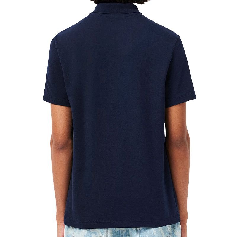 LACOSTE Polohemd - Herren Polo T-Shirt Baumwolle Blau DH5522 - 166 Regular - Fit - Brandstyle24