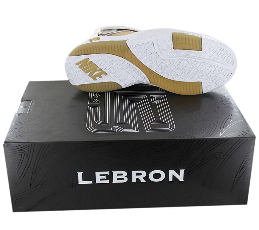 Nike LeBron Zoom 2 II - Maccabi - Herren Basketball Schuhe Weiß-Gold DJ4892-100