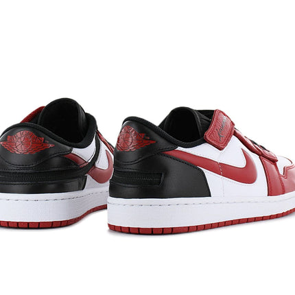 AIR JORDAN 1 Low FlyEase - Zapatos Hombre Piel Blanco-Rojo DM1206-163