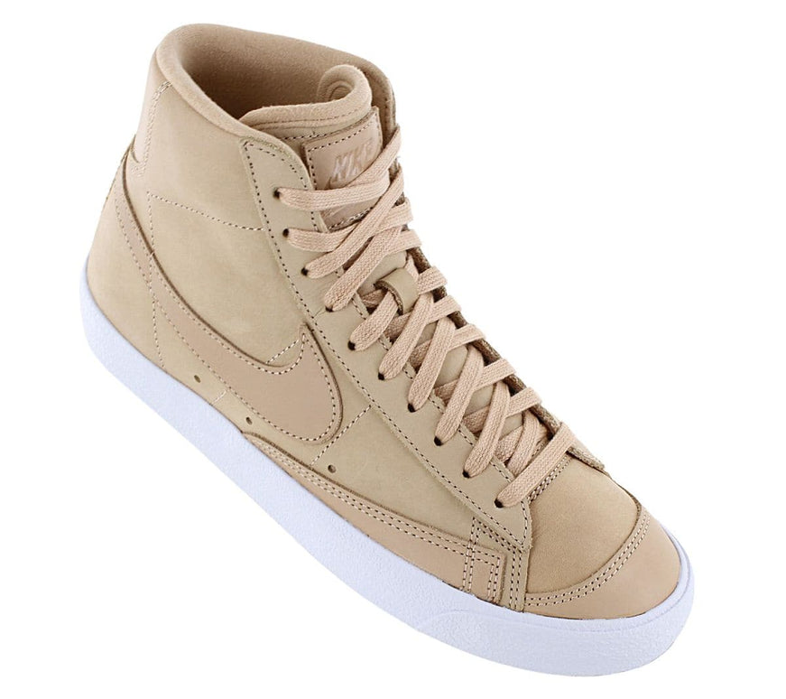 Nike Blazer Mid Premium (W) - Women's Shoes Leather Beige DQ7572-200