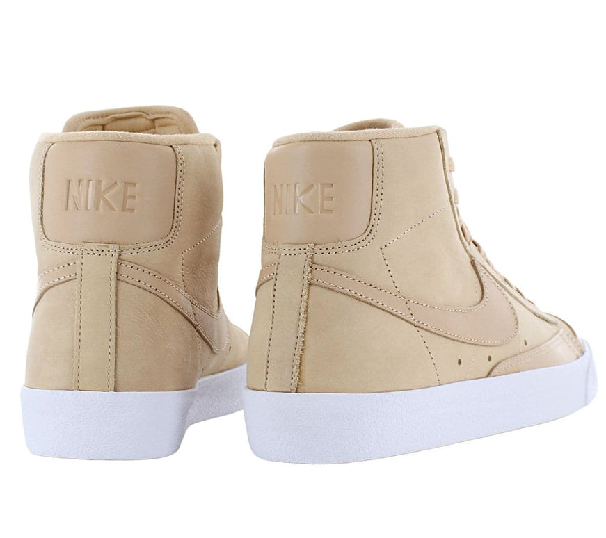 Nike Blazer Mid Premium (W) - Chaussures Femme Cuir Beige DQ7572-200