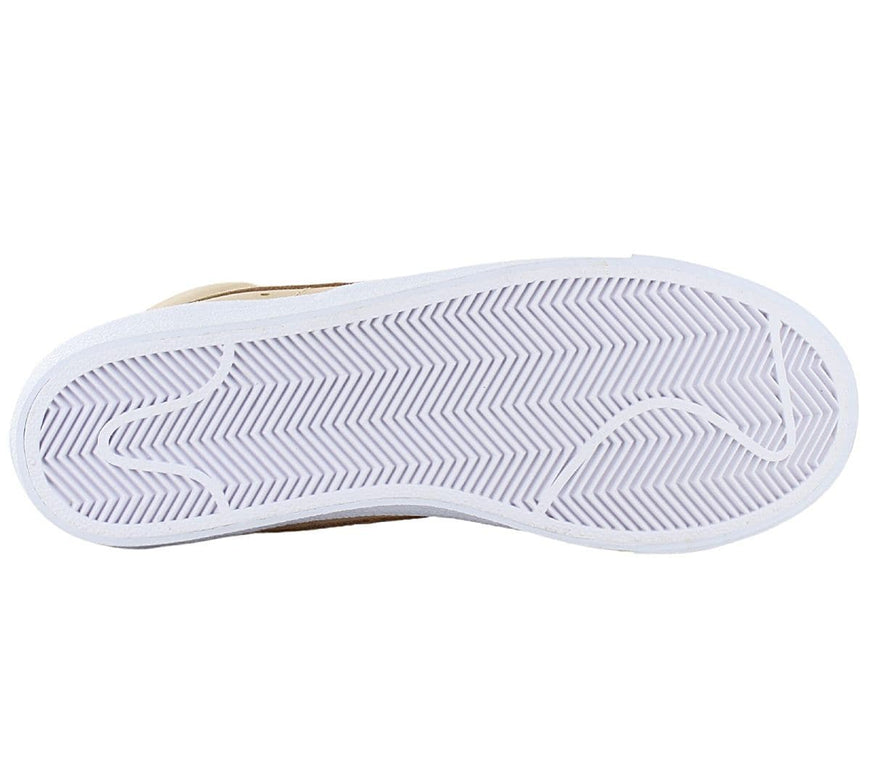 Nike Blazer Mid Premium (W) - Zapatillas Mujer Cuero Beige DQ7572-200