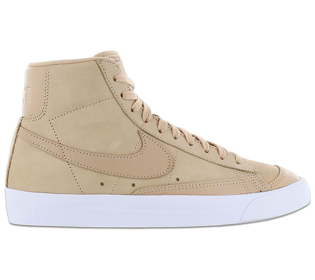 Nike Blazer Mid Premium (W) - Damen Schuhe Leder Beige DQ7572 - 200 - Brandstyle24