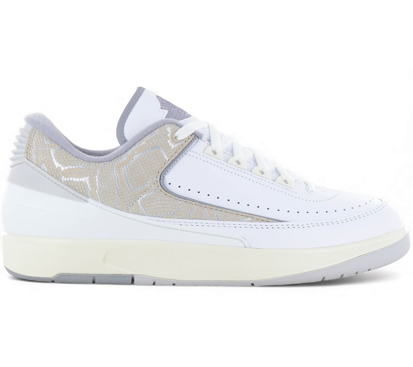 Jordan Air 2 Retro Low Python - Herren Sneakers Schuhe Leder Weiß DV9956-100