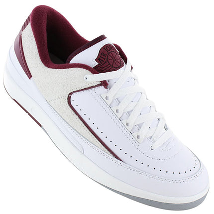 Air Jordan 2 Retro Low - Scarpe da ginnastica da uomo Bianche-Rosse DV9956-103