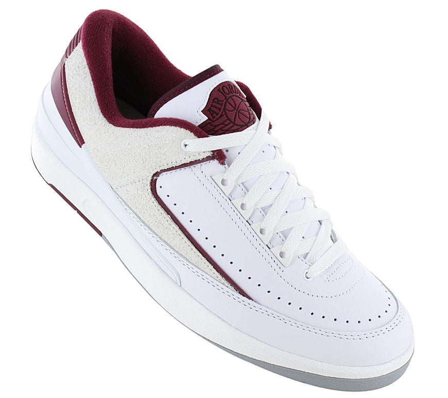 Air Jordan 2 Retro Low - Men's Sneakers Shoes White-Red DV9956-103