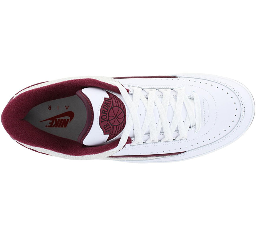 Air Jordan 2 Retro Low - Men's Sneakers Shoes White-Red DV9956-103