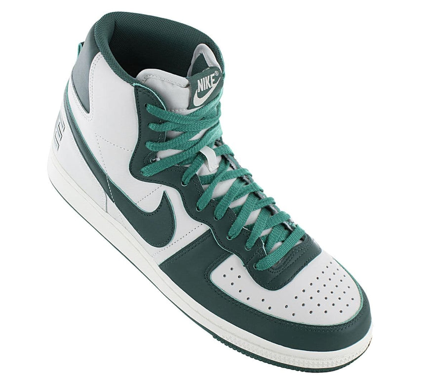 Nike Terminator High - Heren Sneakers Schoenen Leer Wit-Groen FD0650-100