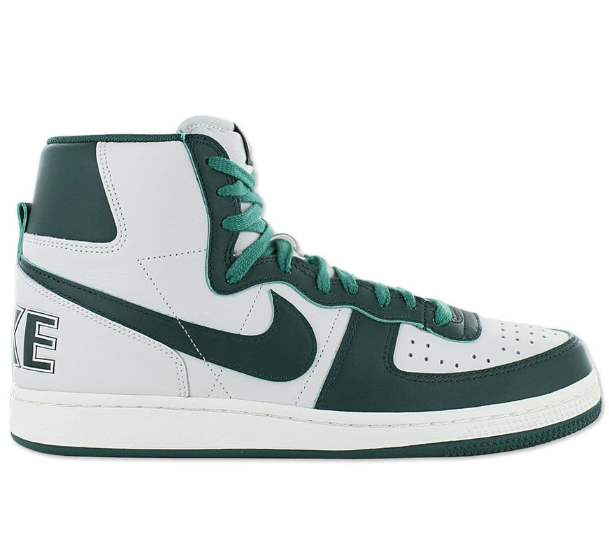 Nike Terminator High - Baskets Chaussures Homme Cuir Blanc-Vert FD0650-100