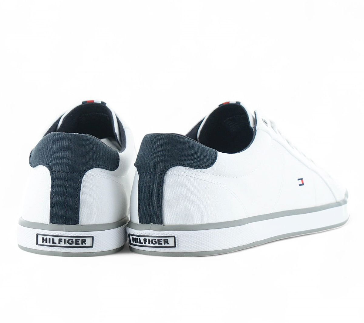 Tommy Hilfiger Harlow - Herren Sneakers Schuhe Canvas Weiß FM0FM00596 - 100 - Brandstyle24