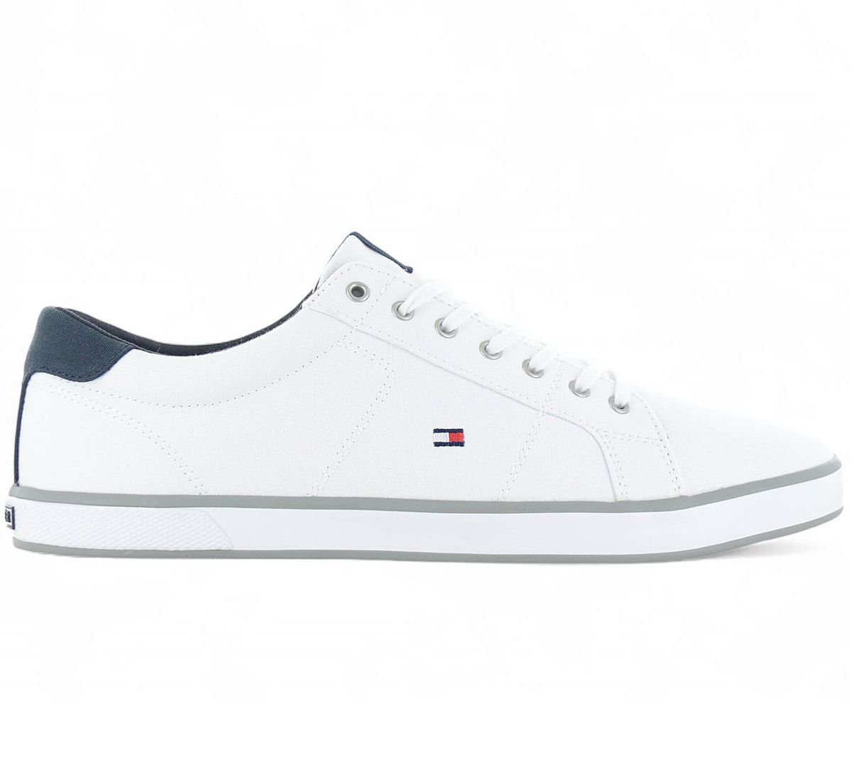 Tommy Hilfiger Harlow - Herren Sneakers Schuhe Canvas Weiß FM0FM00596 - 100 - Brandstyle24