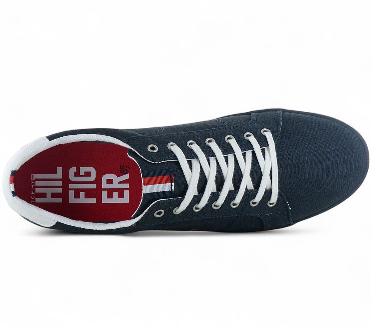 Tommy Hilfiger Harlow - Herren Sneakers Schuhe Canvas Blau FM0FM00596 - 403 - Brandstyle24
