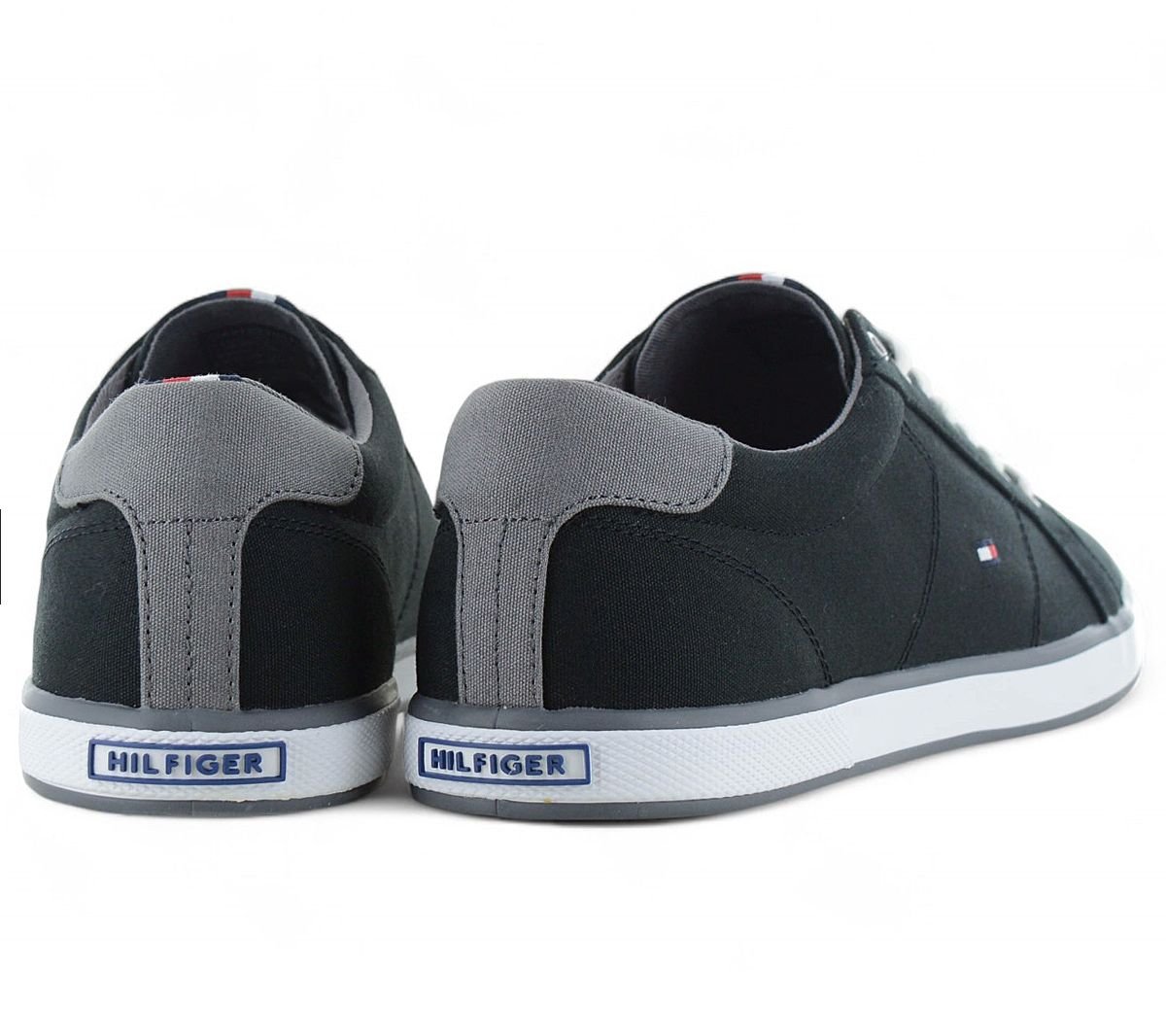 Tommy Hilfiger Harlow - Herren Sneakers Schuhe Canvas Schwarz FM0FM00596 - 990 - Brandstyle24