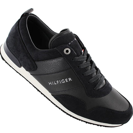 Tommy Hilfiger Iconic Leather Suede - Zapatillas Hombre Negro FM0FM00924-403