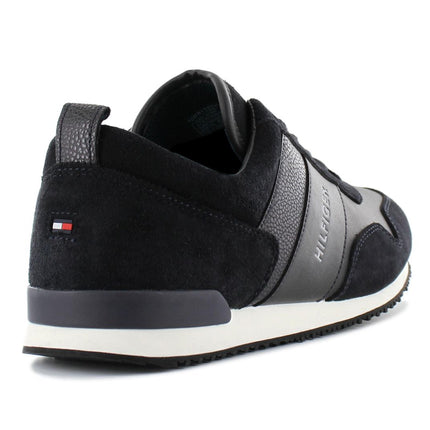 Tommy Hilfiger Iconic Leather Suede - Men's Sneakers Shoes Black FM0FM00924-403