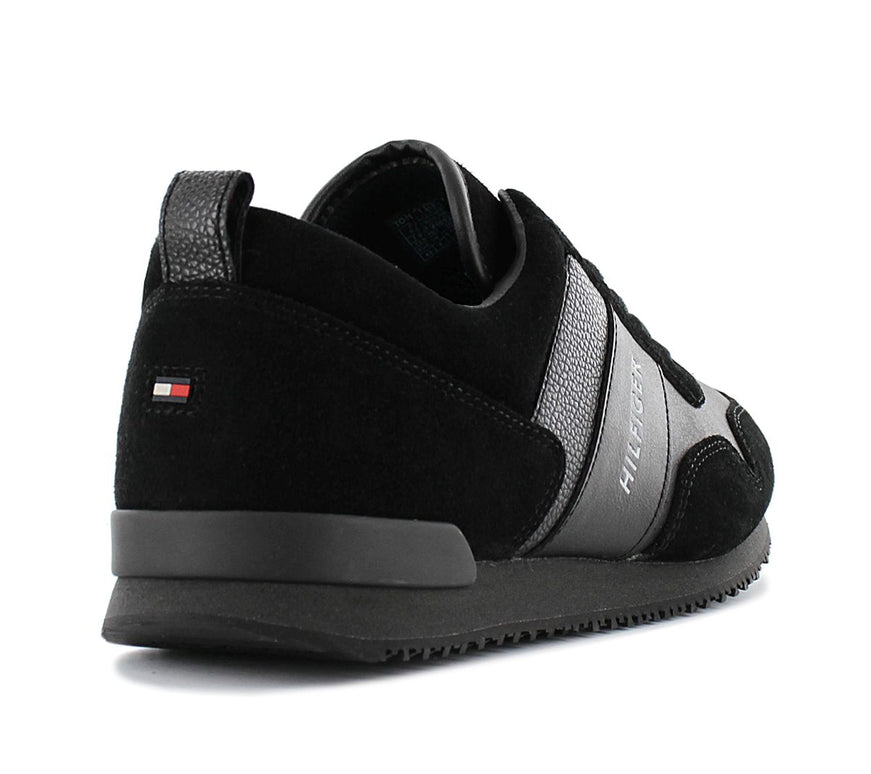 Tommy Hilfiger Iconic Leather Suede - Men's Sneakers Shoes Black FM0FM00924-990