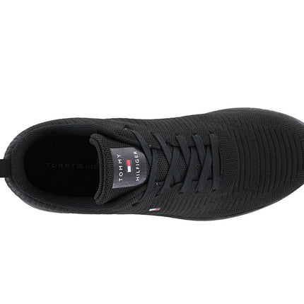 Tommy Hilfiger Corporate Knit Rib Runner - Zapatillas Hombre Negro FM0FM02838-BDS