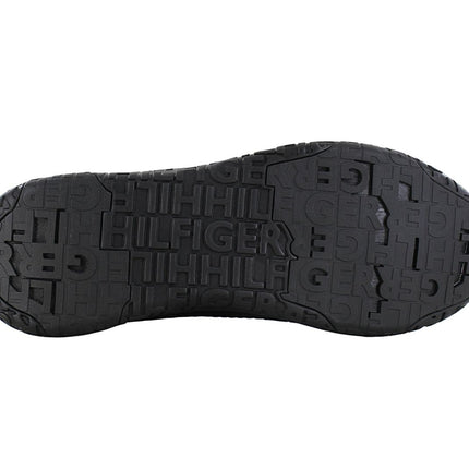 Tommy Hilfiger Corporate Knit Rib Runner - Zapatillas Hombre Negro FM0FM02838-BDS