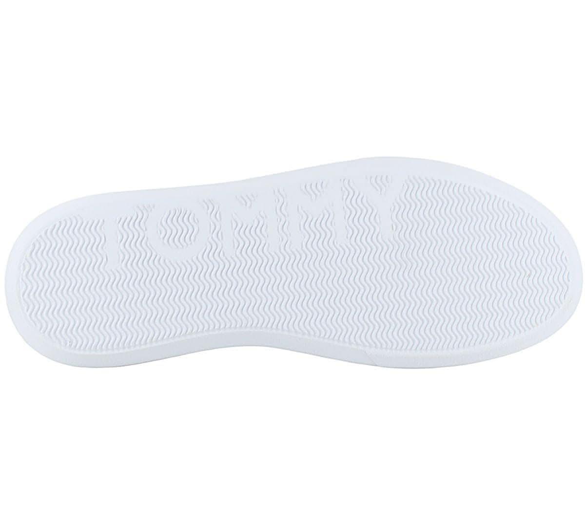 Tommy Hilfiger Corporate Leather Cup Stripes - Herren Schuhe Blau FM0FM04732DW5 - Brandstyle24