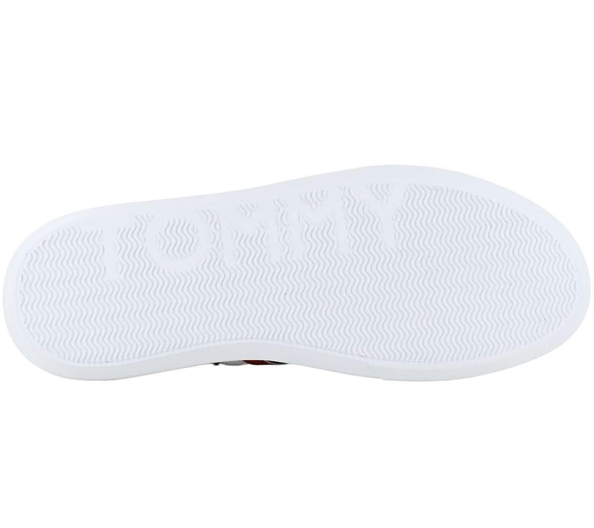 Tommy Hilfiger Essential Leather Cupsole - Herren Sneakers Schuhe Leder Dunkelblau FM0FM04921 - DW5 - Brandstyle24