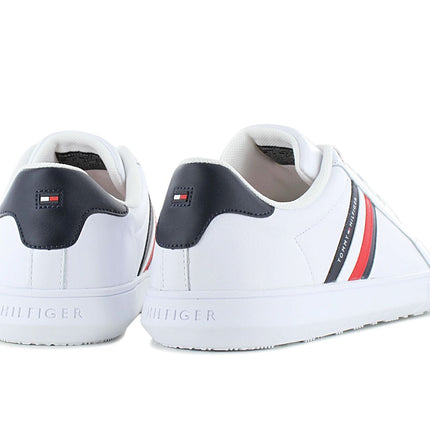 Tommy Hilfiger Essential Leather Cupsole - Men's Sneakers Shoes Leather White FM0FM04921-YBS