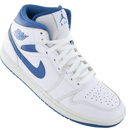 Air Jordan 1 Low SE - Herren Sneakers Schuhe Leder Weiß-Blau FN5215-141