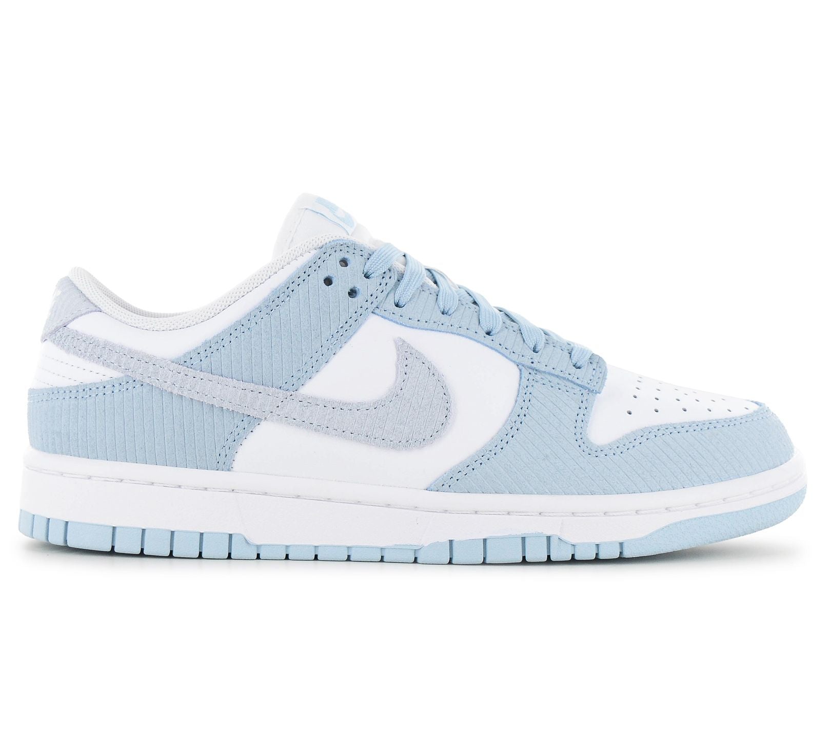 Nike Dunk Low W - Corduroy - Damen Sneakers Schuhe Weiß-Blau FN7167-400
