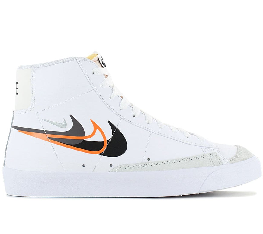 Nike Blazer Mid 77 - Multi Swoosh - Men's Sneakers Shoes White FN7809-100