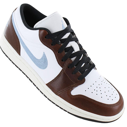 Air Jordan 1 Low SE - Men's Sneakers Shoes Leather White-Brown FQ7832-142