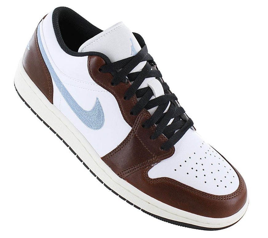 Air Jordan 1 Low SE - Herren Sneakers Schuhe Leder Weiß-Braun FQ7832-142