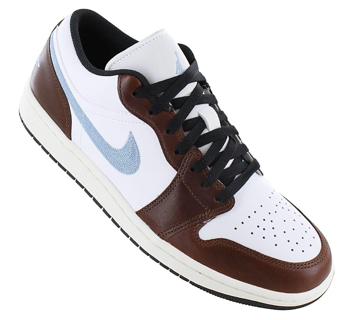 Air Jordan Low SE Men's Sneakers Shoes Leather White-Brown FQ7832-