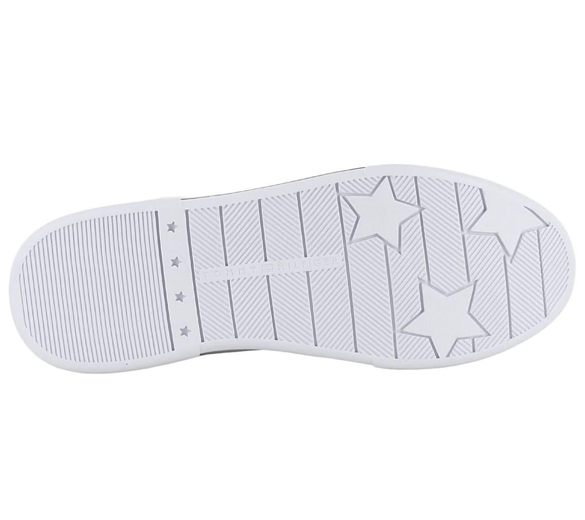 Tommy Hilfiger Chique Court Sneaker - Damen Schuhe Leder Weiß FW0FW07634 - YBS - Brandstyle24