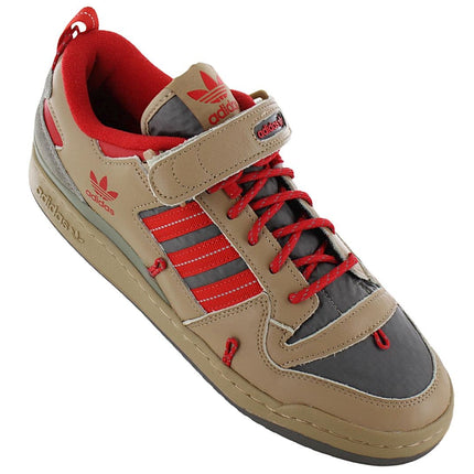 adidas Originals Forum 84 Camp Low - Cardboard Scarlet - Chaussures de sport pour hommes Cuir Marron GV6785