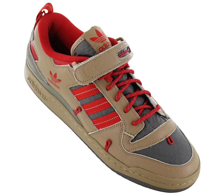 adidas Originals Forum 84 Camp Low - Cardboard Scarlet - Men's Sneakers Shoes Leather Brown GV6785