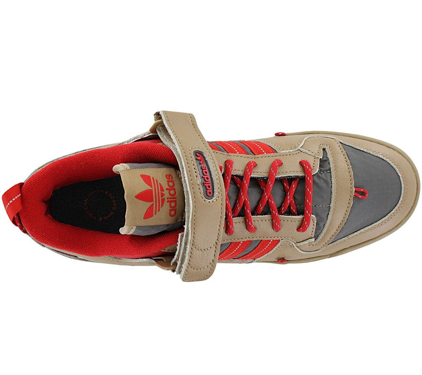 adidas Originals Forum 84 Camp Low - Cardboard Scarlet - Zapatillas Hombre Cuero Marrón GV6785