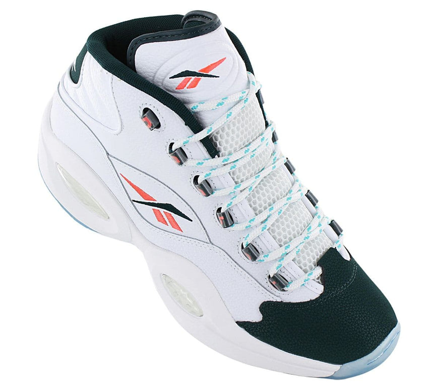 Reebok Question Mid - Heren Sneakers Basketbalschoenen Leer Wit GW8857