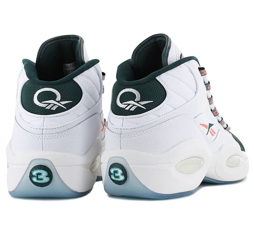 Reebok Question Mid - Herren Sneakers Basketball Schuhe Leder Weiß GW8857