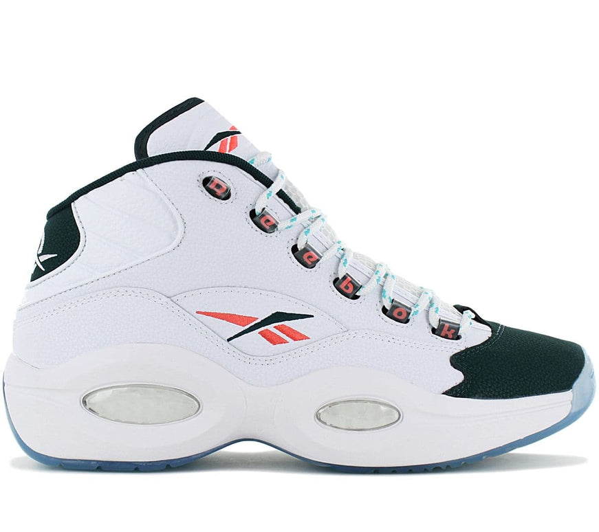 Reebok Question Mid - Heren Sneakers Basketbalschoenen Leer Wit GW8857