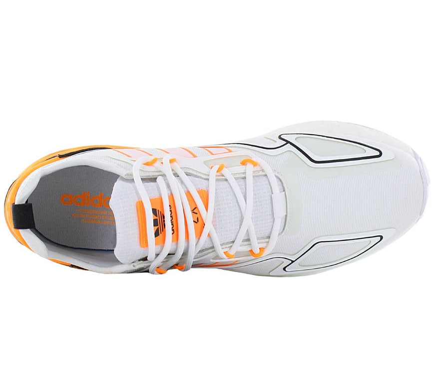 adidas Originals ZX 2K BOOST - Chaussures Pour Hommes Blanc-Orange GX5326