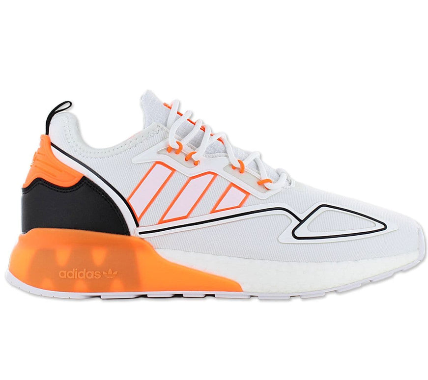 adidas Originals ZX 2K BOOST - Chaussures Pour Hommes Blanc-Orange GX5326