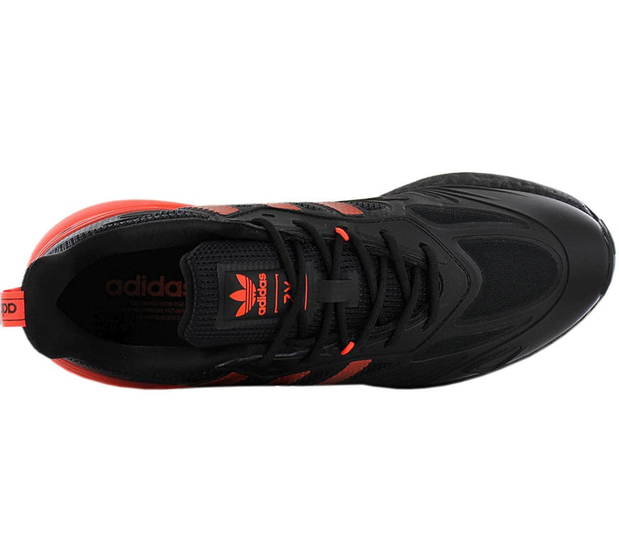 adidas Originals ZX 2K BOOST 2.0 - Zapatillas Hombre Negras-Rojas GZ7735