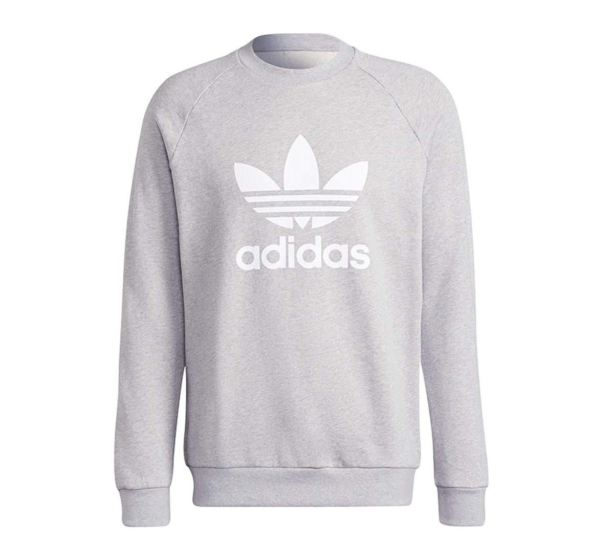adidas adicolor Classics Trefoil Crew - Herren Pullover Sweatshirt Grau H06650 - Brandstyle24