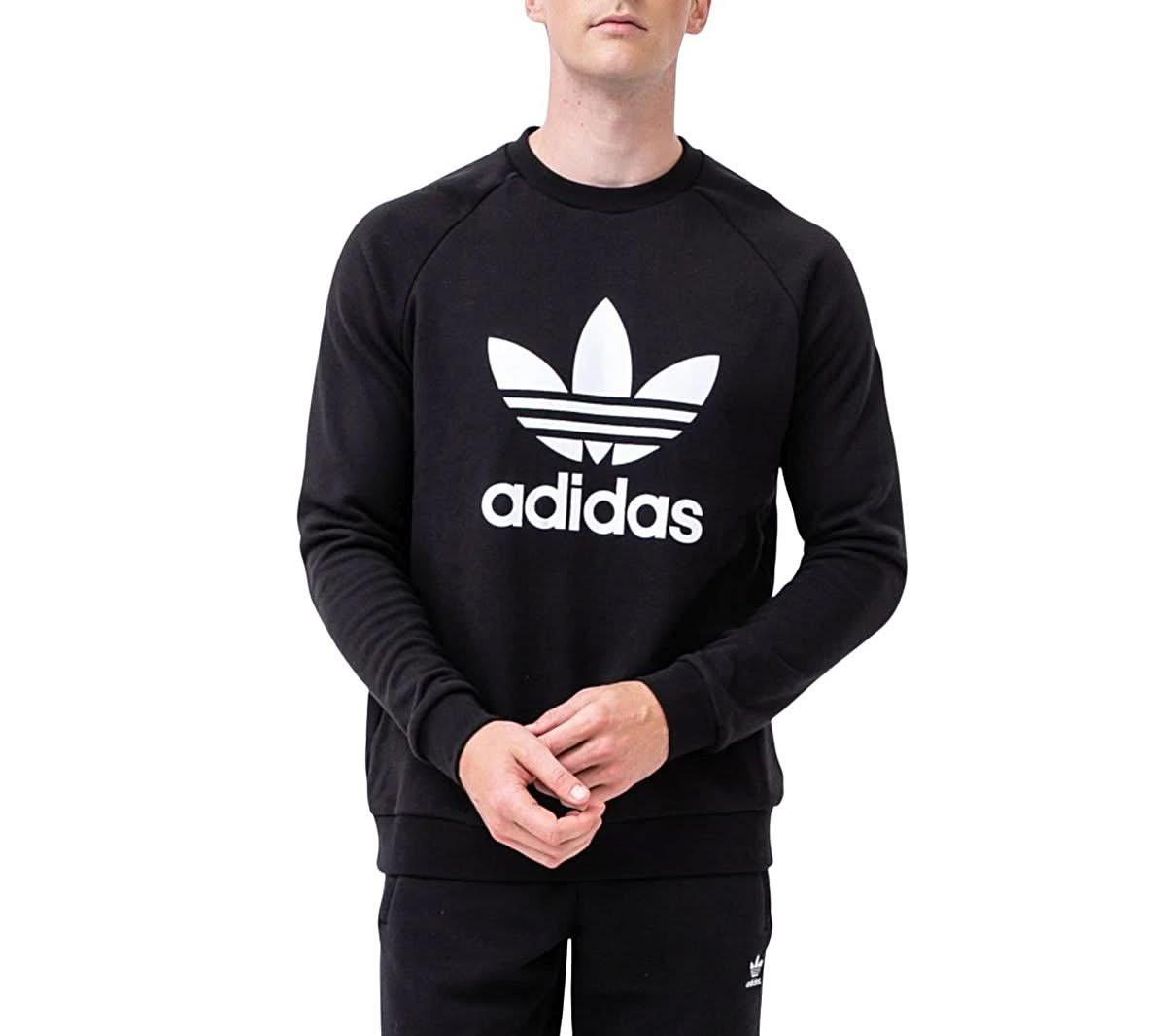 adidas adicolor Classics Trefoil Crew - Herren Pullover Sweatshirt Schwarz H06651 - Brandstyle24
