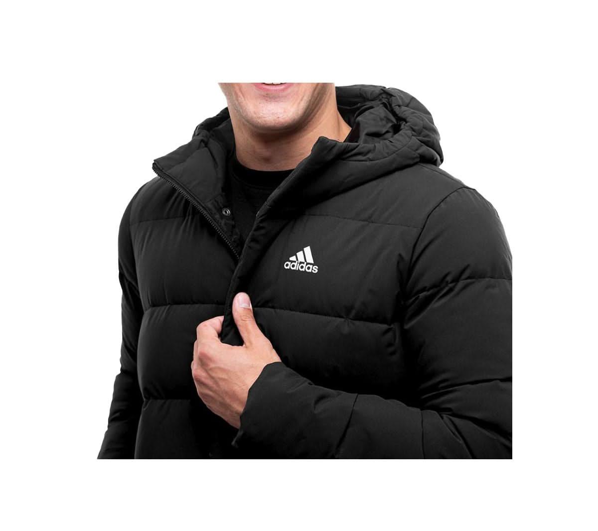 adidas Helionic Hooded Daunenjacke - Herren Jacke Schwarz HG8751 - Brandstyle24
