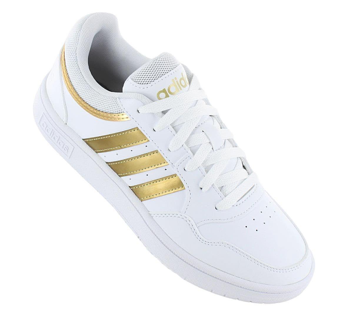 adidas HOOPS 3.0 Low - Damen Classic Schuhe Weiß - Gold HP7972 - Brandstyle24