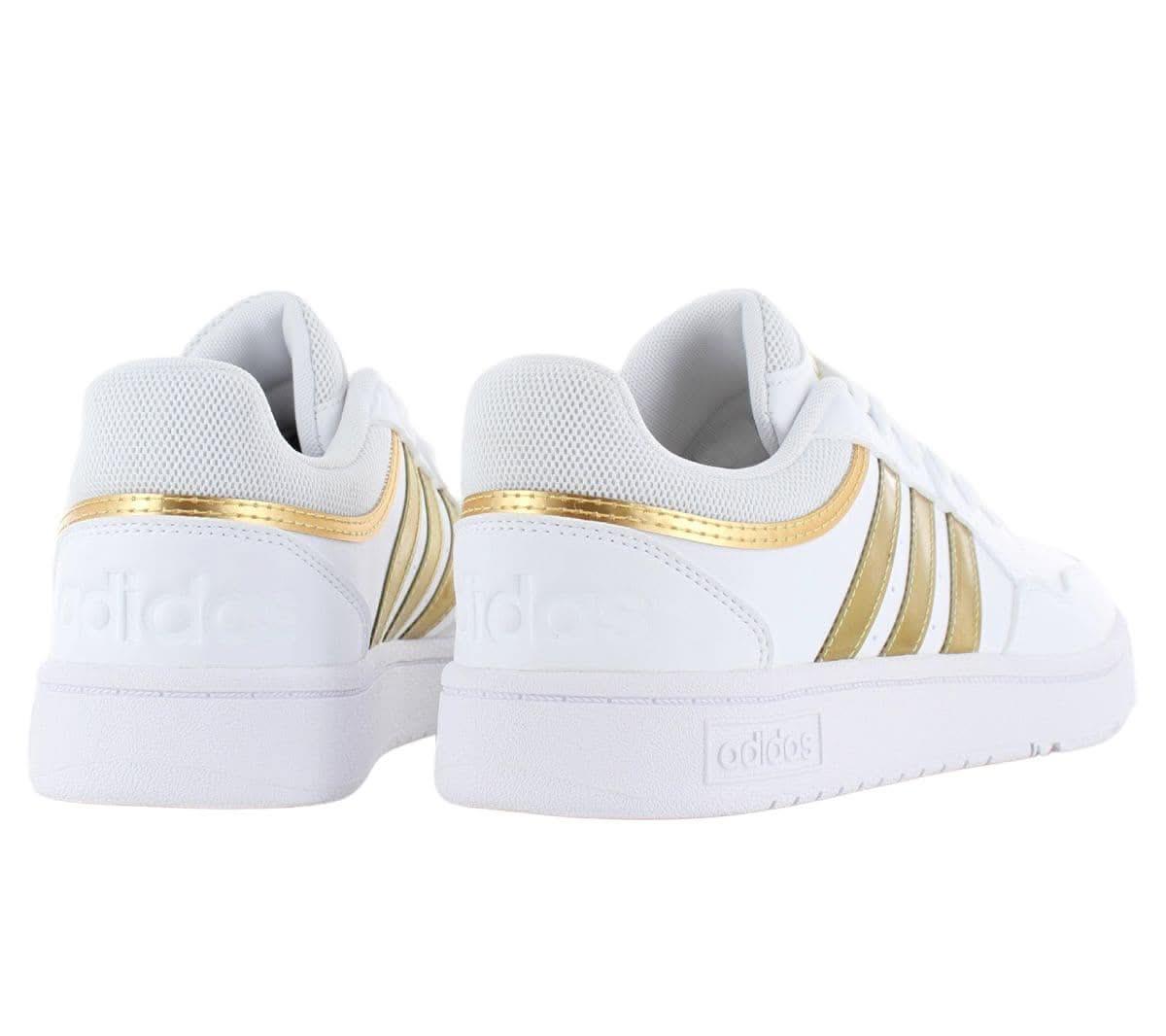 adidas HOOPS 3.0 Low - Damen Classic Schuhe Weiß - Gold HP7972 - Brandstyle24